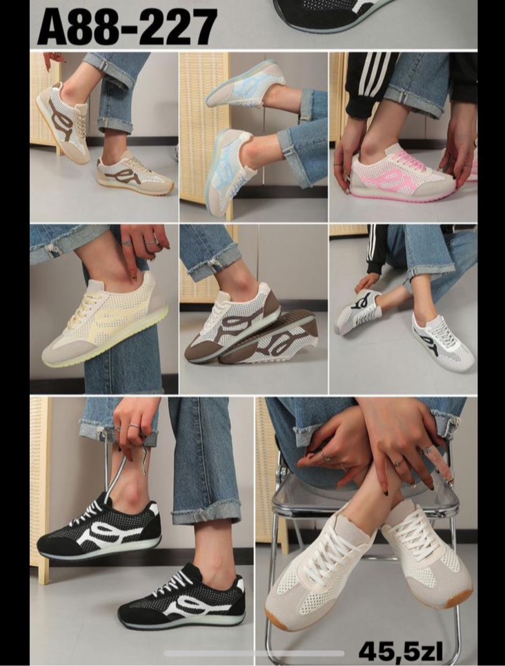 Buty Sportowe DAMSKIE (36-41, 12par)