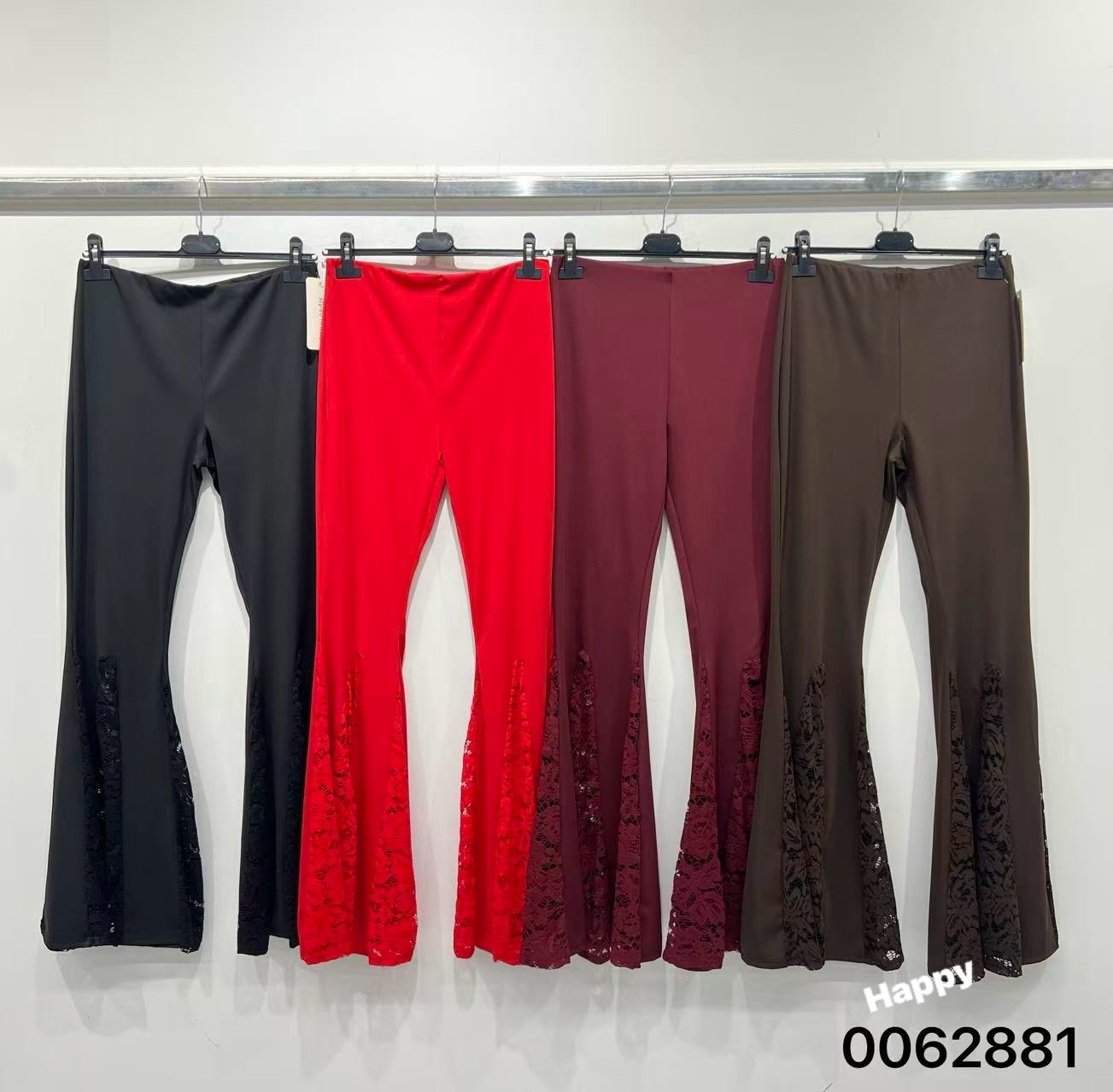 Spodnie Damskie Włoskie , Size uni, paczka 6szt ,mix kolor