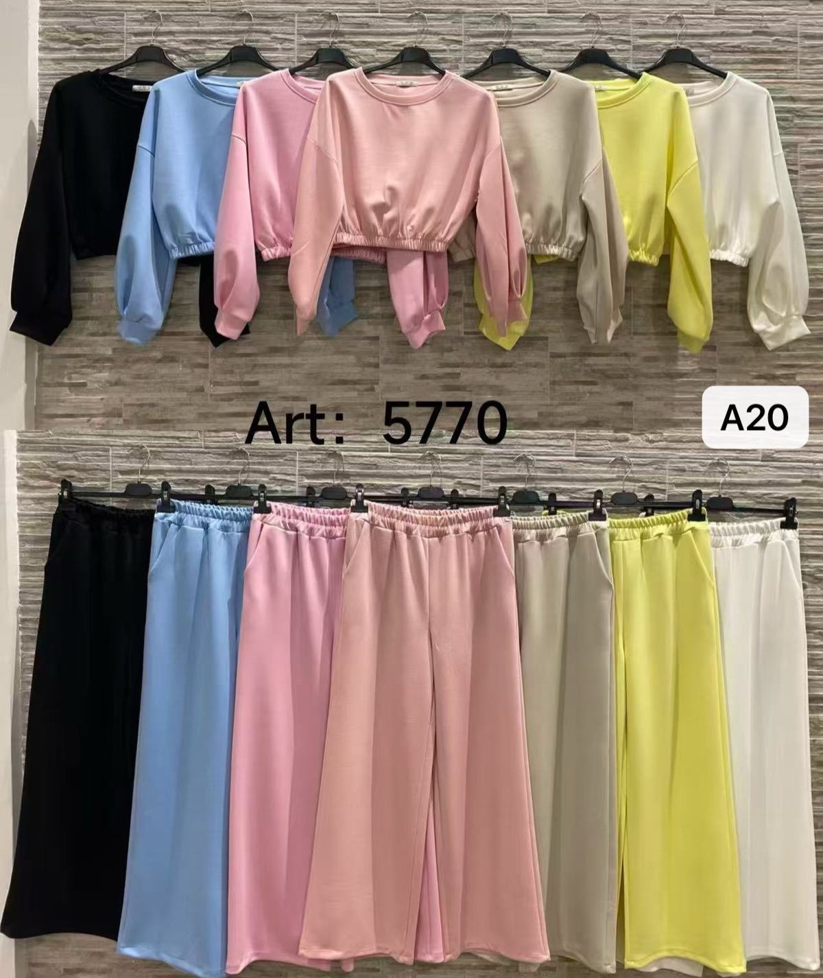 Komplety  Damskie wloskie, Size uni, paczka 6szt ,mix kolor