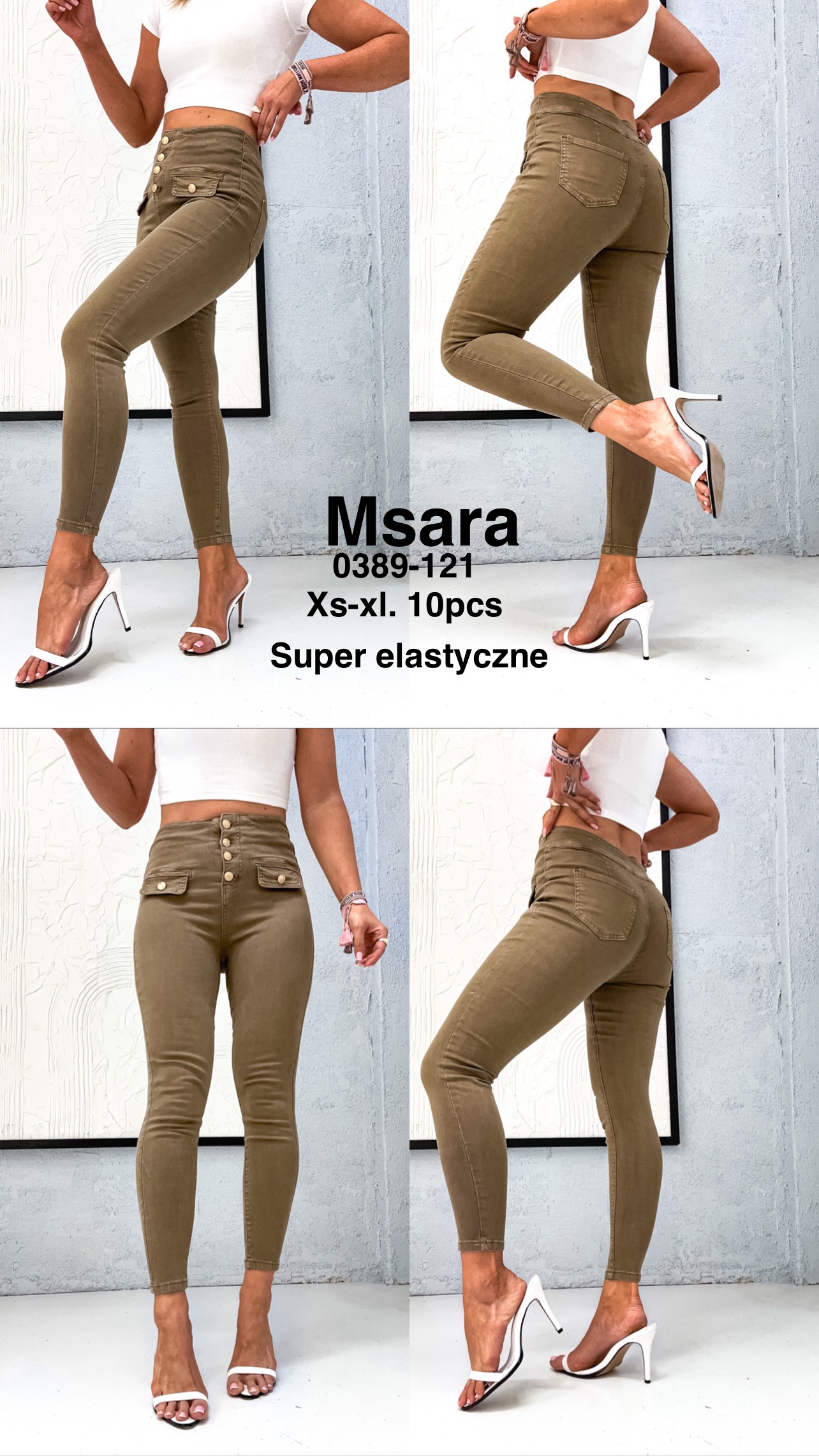 Jeansy  damskie , Size xs-xl,paczka 10szt,1kolor