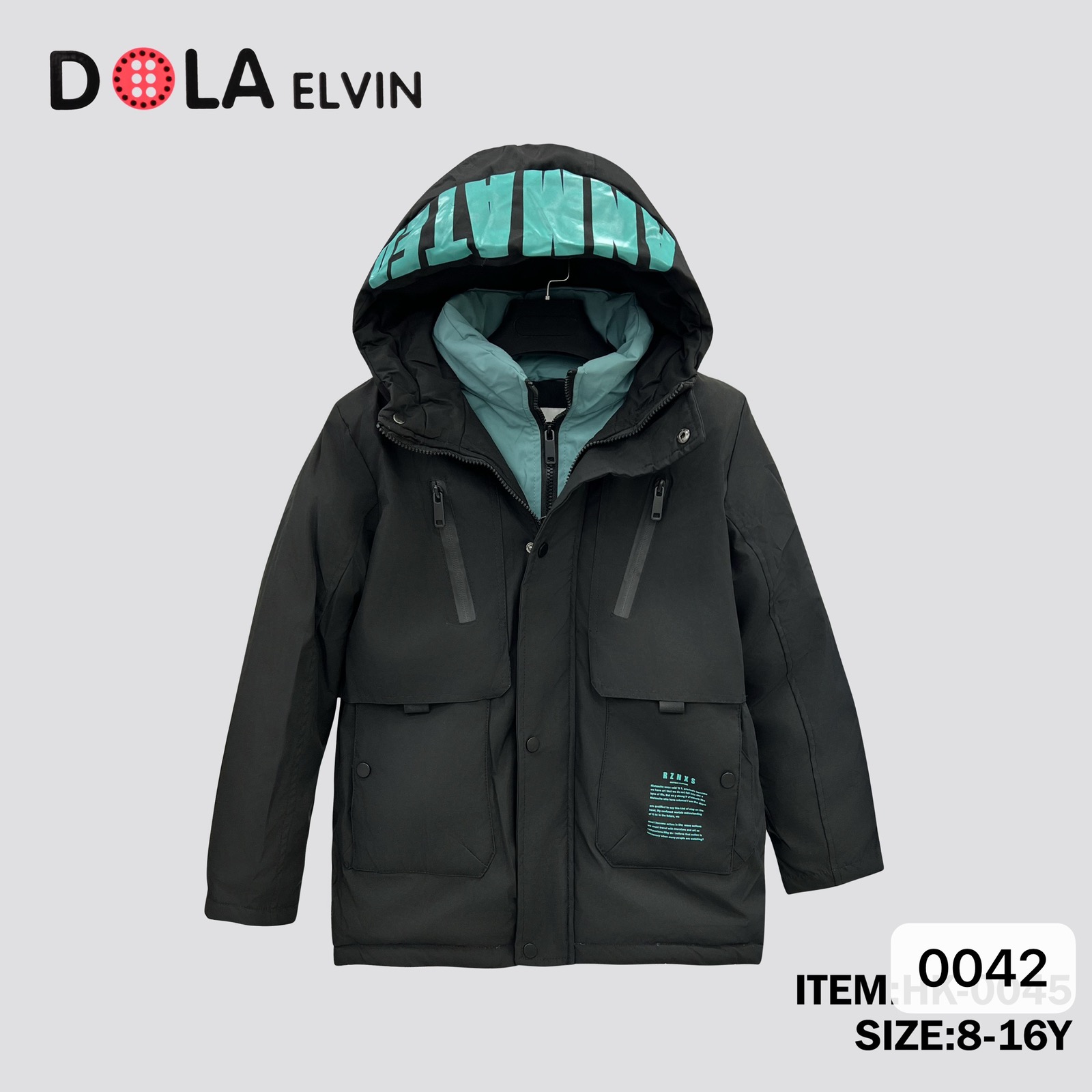 Kurtki DZIECIĘCA ,size 8-16lat,paczka 5szt ,1kolor