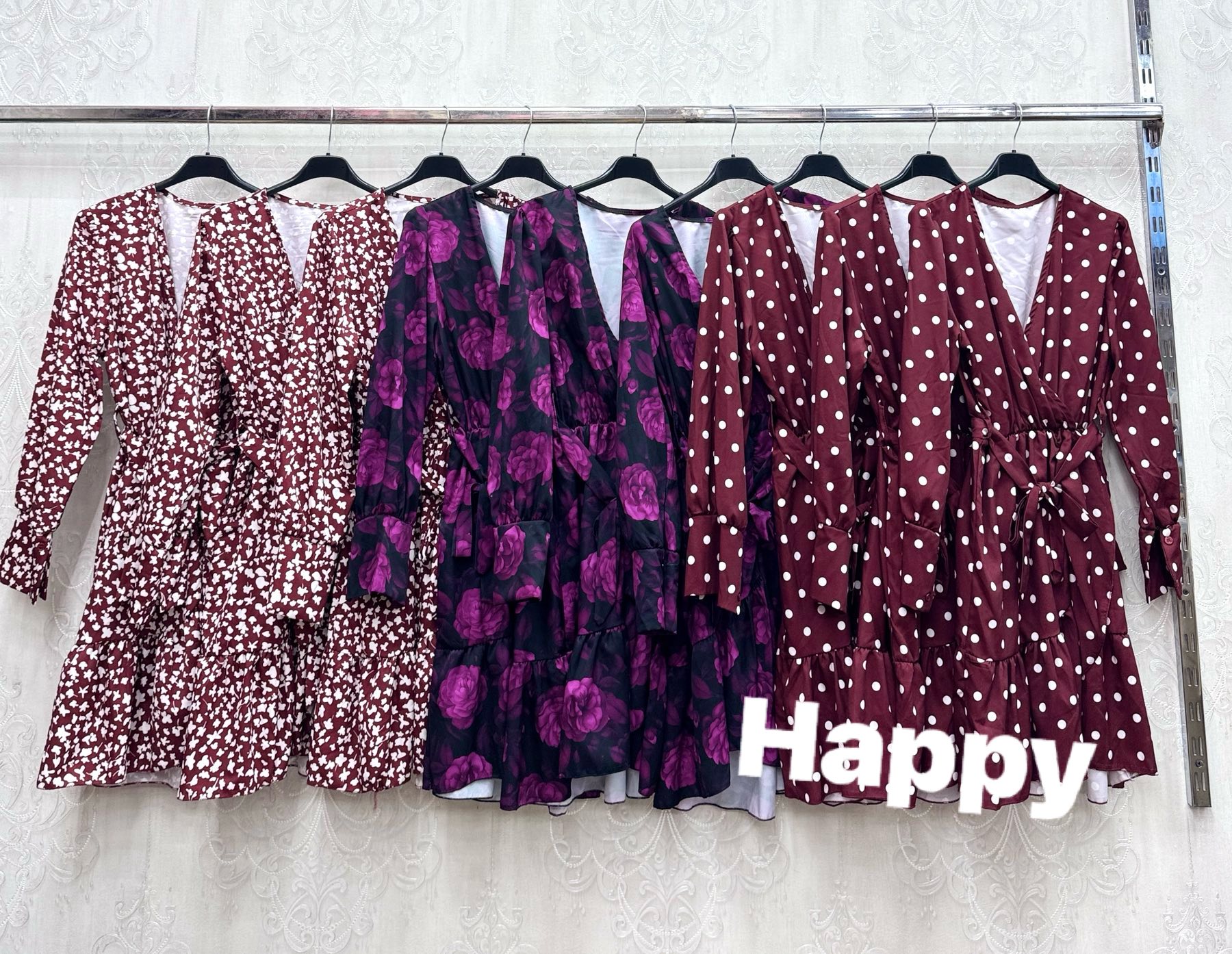 Sukienki Damskie wloskie, Size uni, paczka 6szt ,mix kolor