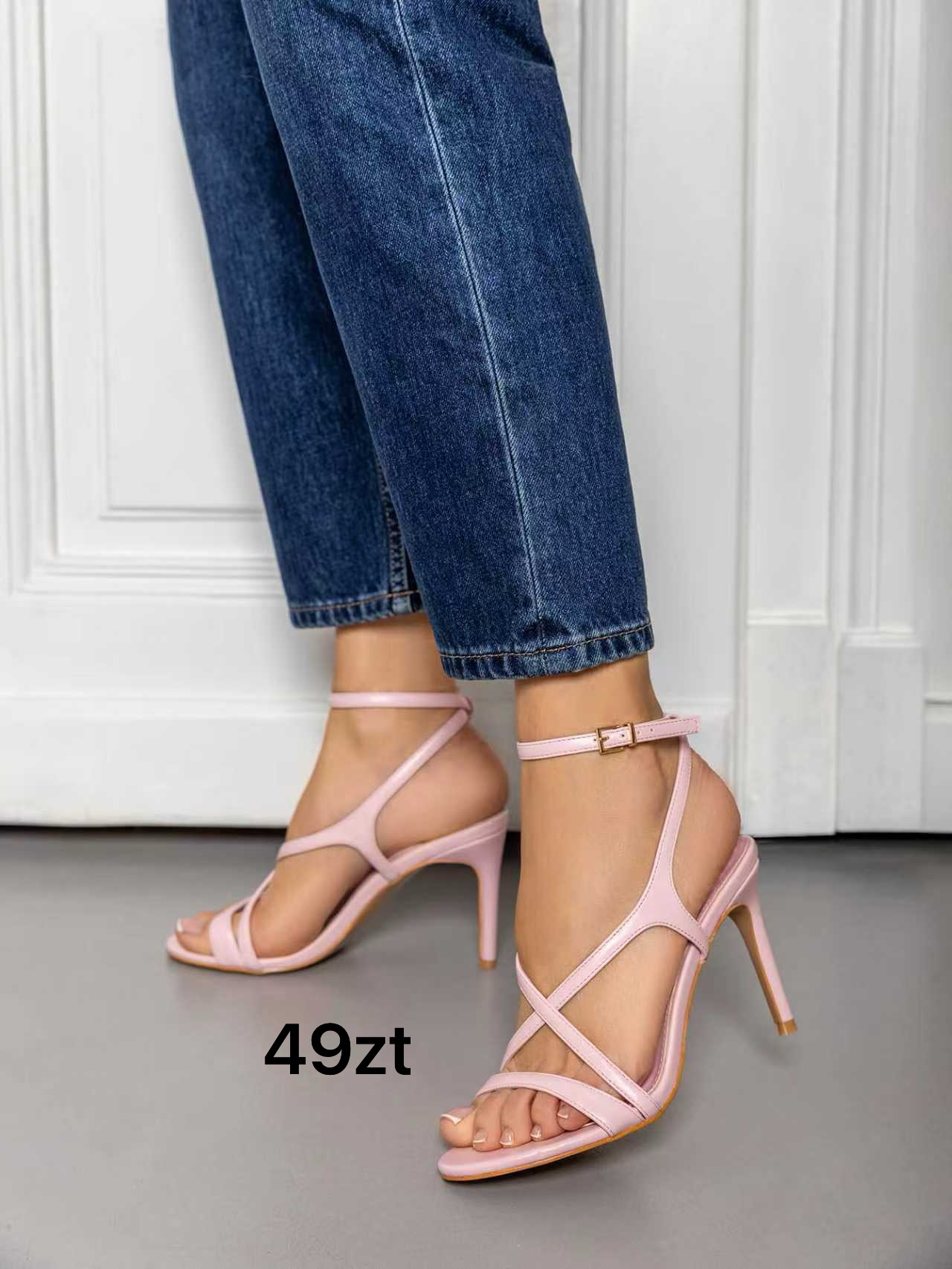 Sandały na Obcasie Damskie (36-41, 12par)