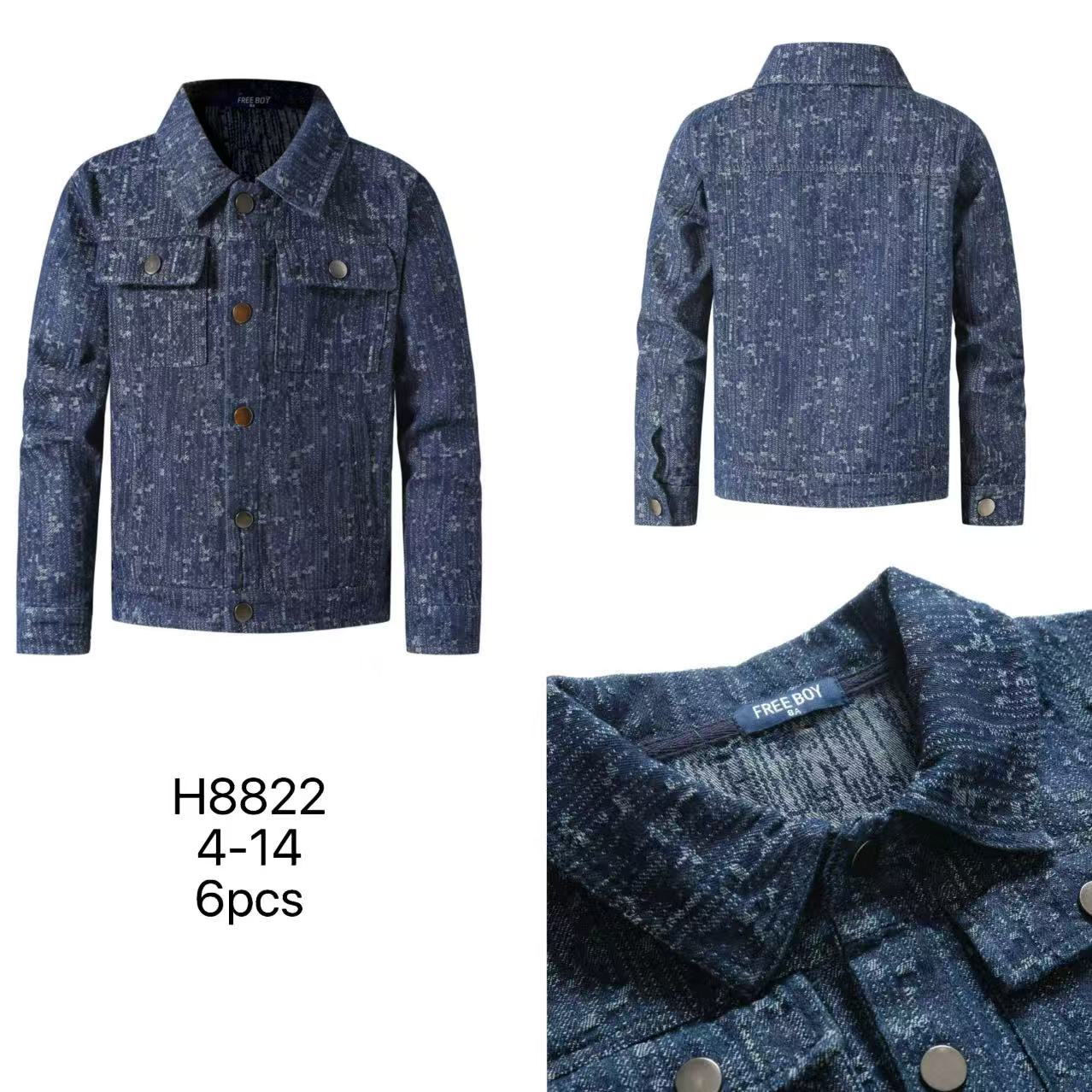 Kurtki Jeansy DZIECIĘCA , Size 4-14 lat, paczka 6szt ,1kolor