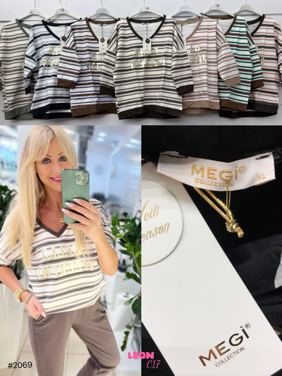 Bluzy Damskie TURECKA , Size uni, paczka 6szt ,mix kolor