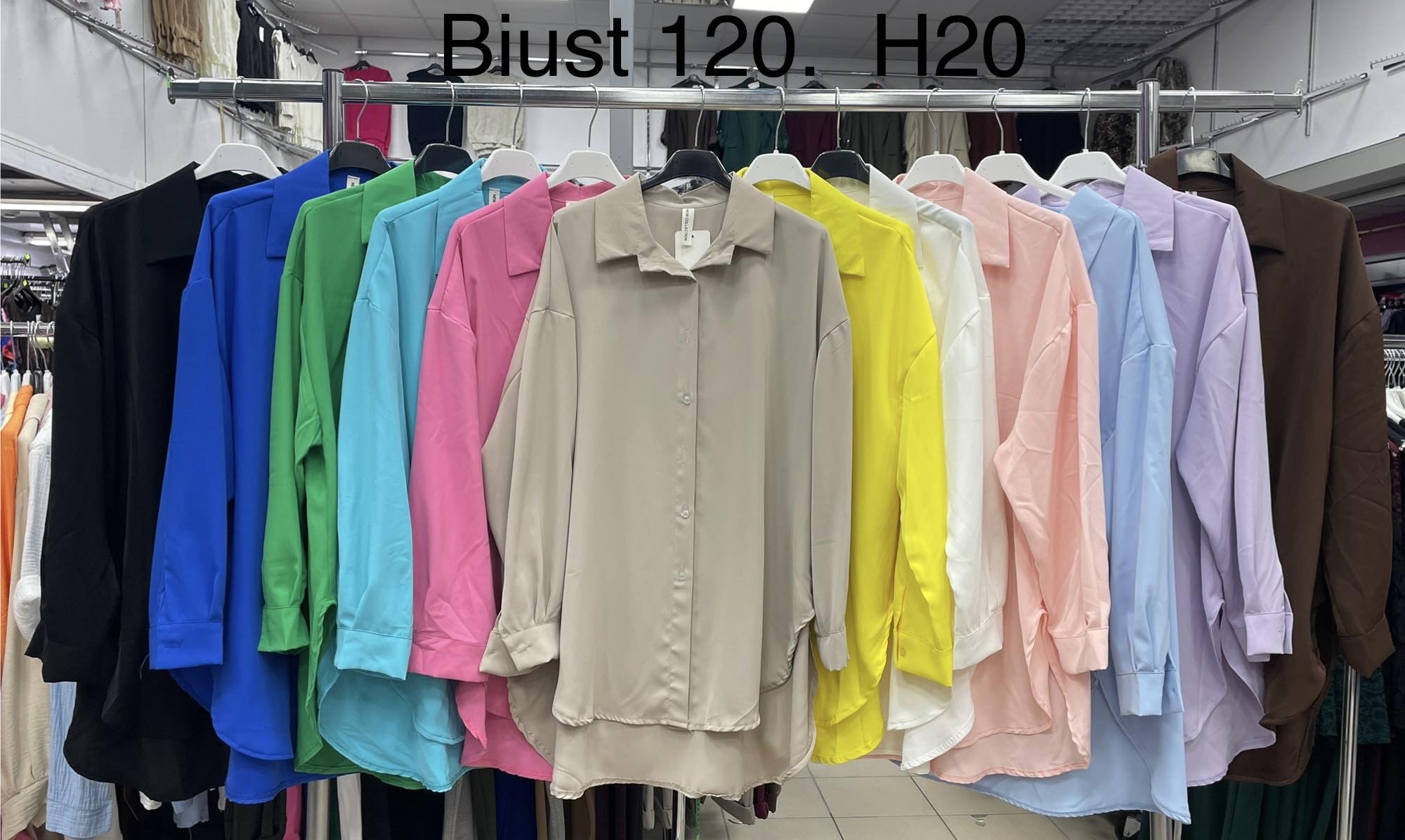 Koszule Damskie  WŁOSKA  , Size uni, paczka 6szt ,mix kolor