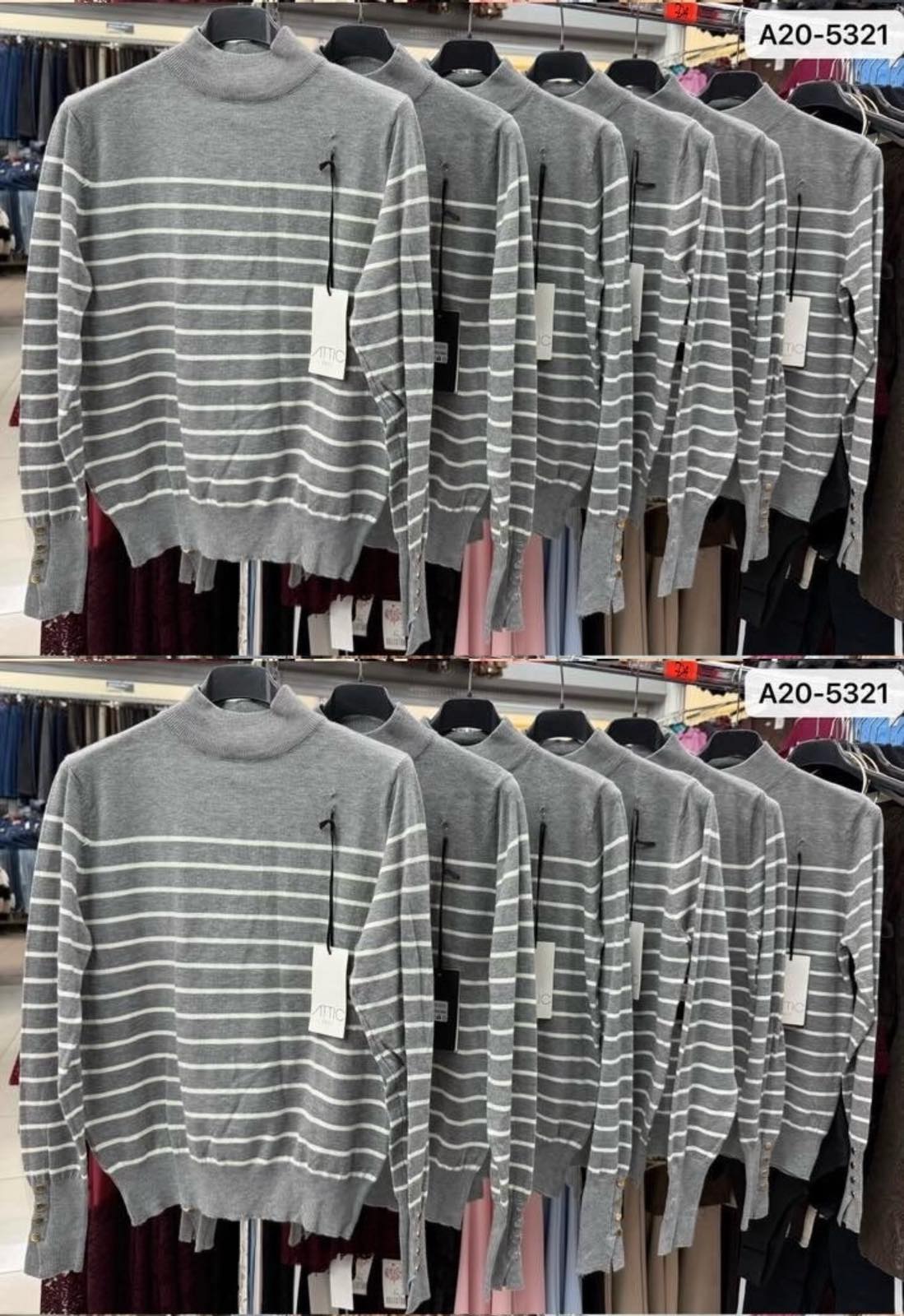 Swetry Damskie wloskie, Size uni, paczka 6szt ,1kolor