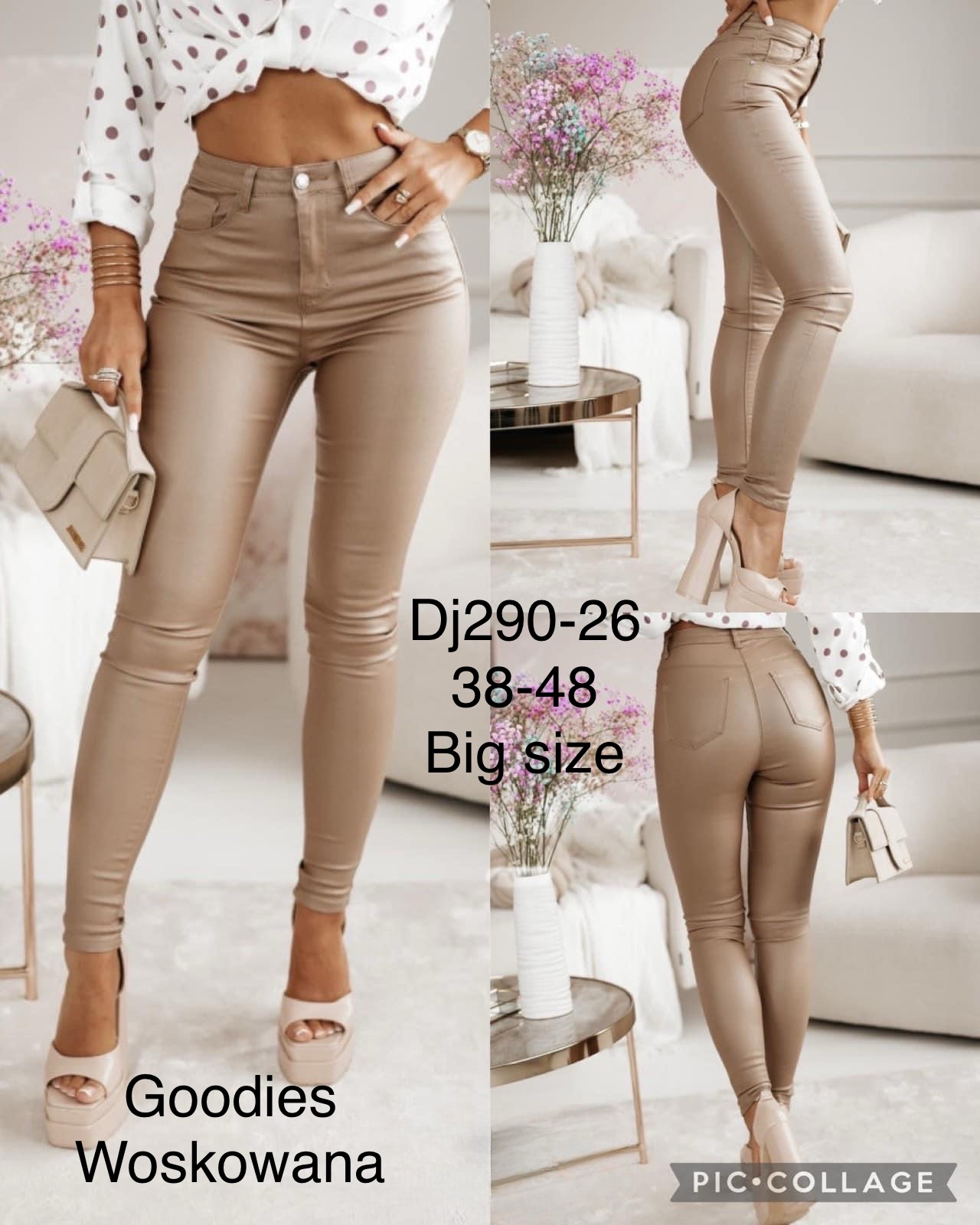 Spodnie skórzane damskie , Size 38-48,paczka 12szt,1kolor