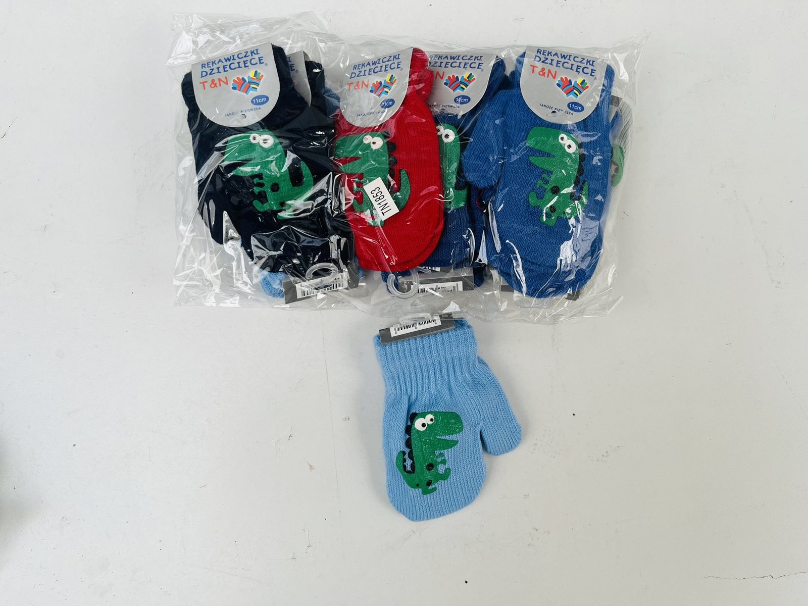 Rękawiczki  Gruby  DZIECIĘCA, paczka 12szt,mix kolor