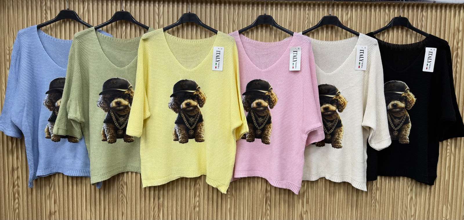 Swetry Damskie  WŁOSKA  , Size uni, paczka 6szt ,mix kolor