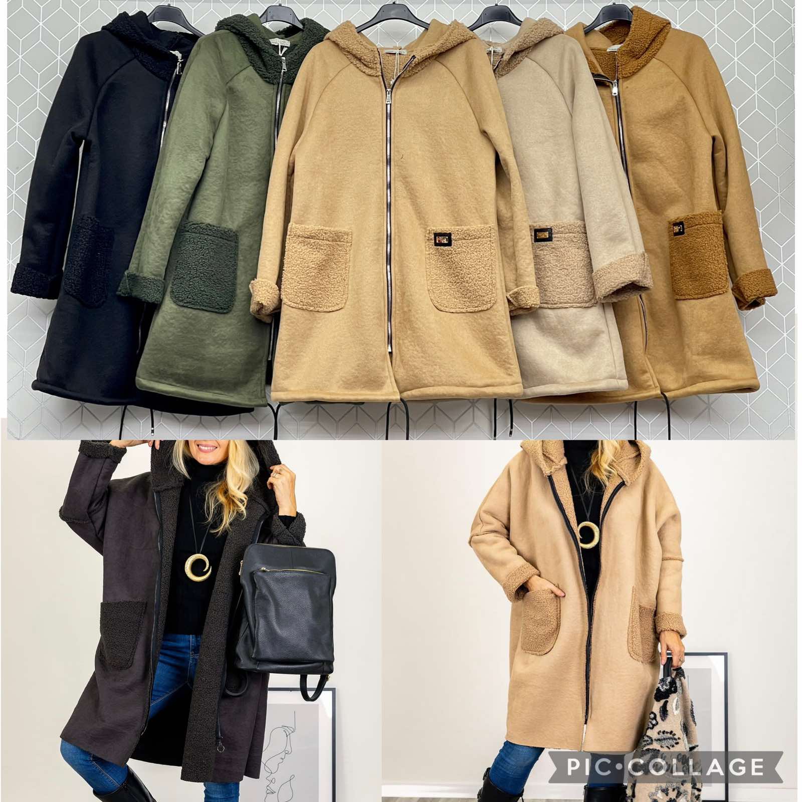 Kurtki Damskie wloskie, Size uni, paczka 6szt ,mix kolor