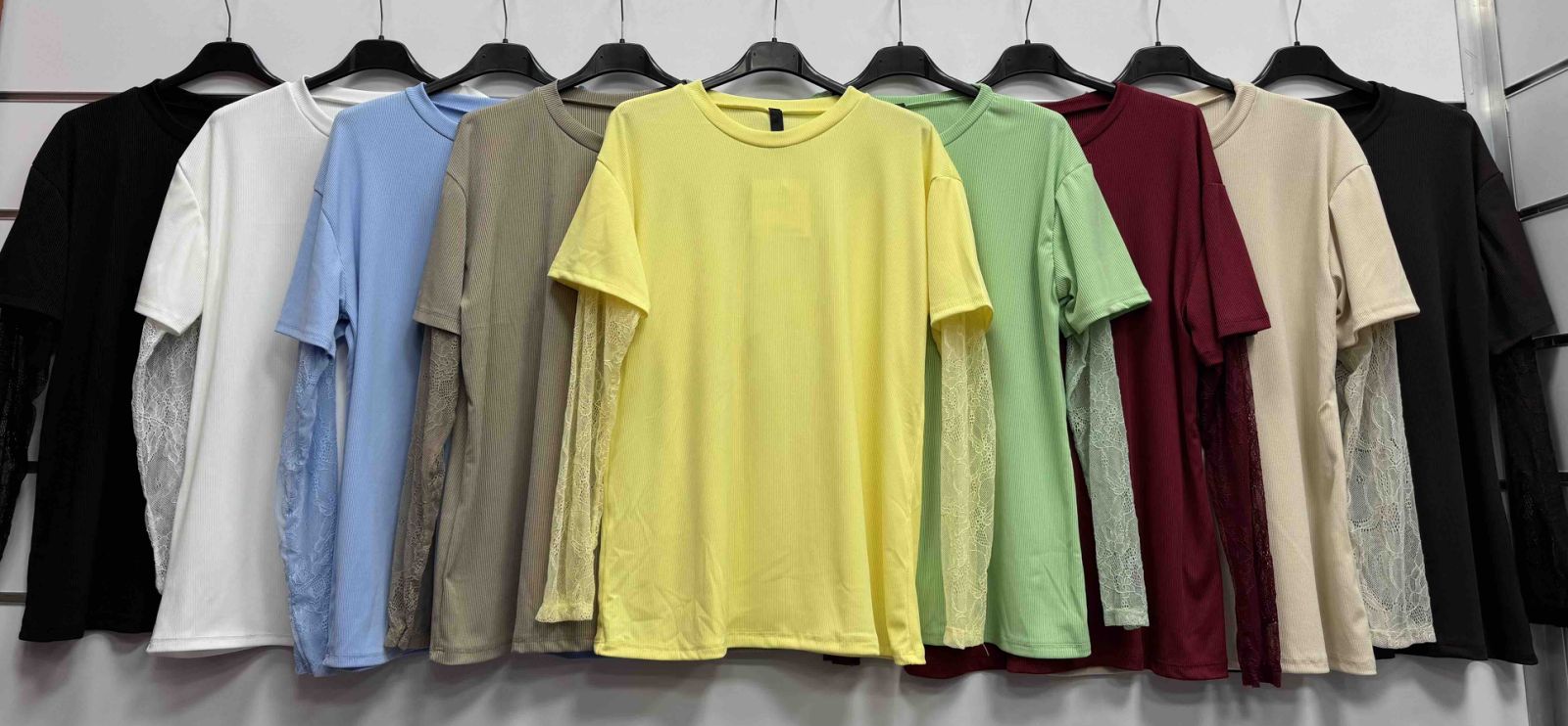 Bluzki Damskie  WŁOSKA  , Size uni, paczka 6szt ,mix kolor