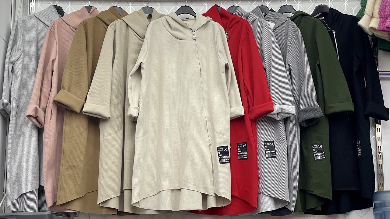 Płaszcz Damskie wloskie, Size uni, paczka 6szt ,mix kolor