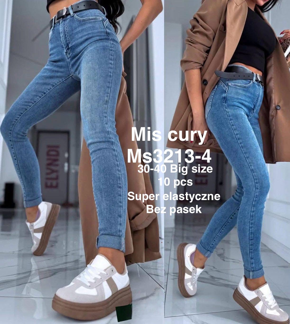 Jeansy  damskie , Size 30-40,paczka 10szt,1kolor