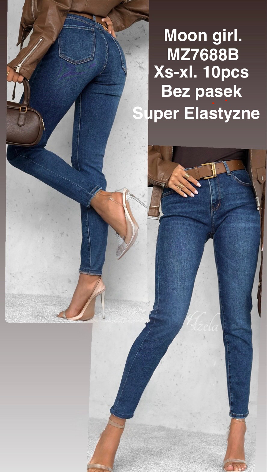 Jeansy damskie , Size xs-xl, paczka 10szt,1kolor