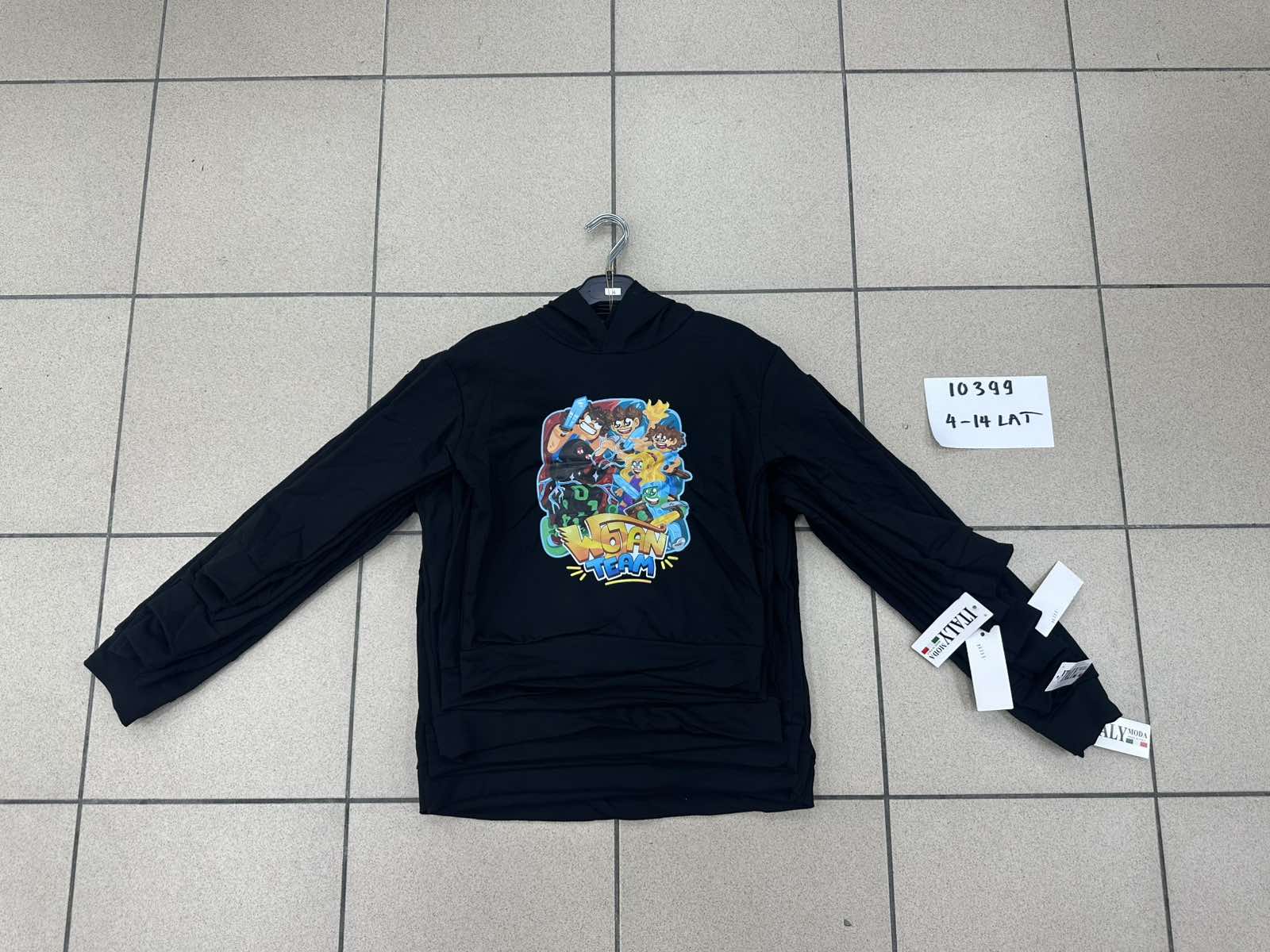 Bluzy DZIECIĘCA ,size 4-14lat,paczka 6szt ,1kolor