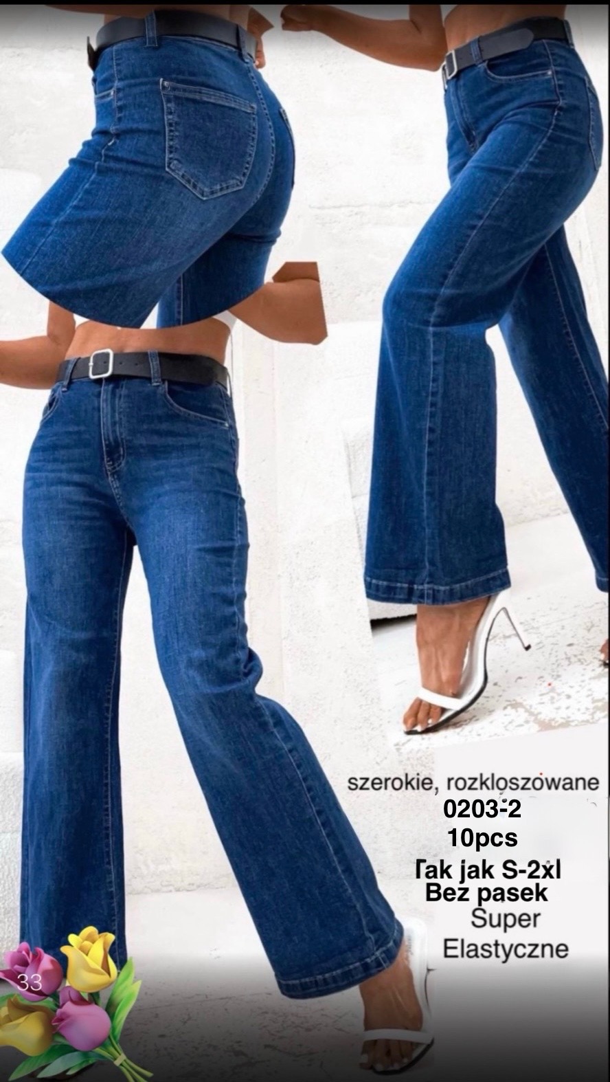 Jeansy damskie , Size s-2xl, paczka 10szt,1kolor