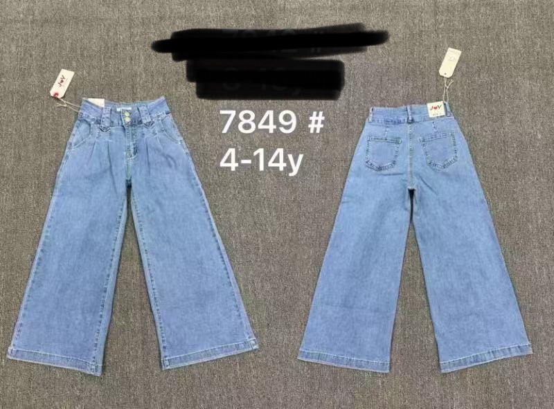 Spodnie  jeansy DZIECIĘCA, Size 4-14lat, paczka 6szt ,1kolor