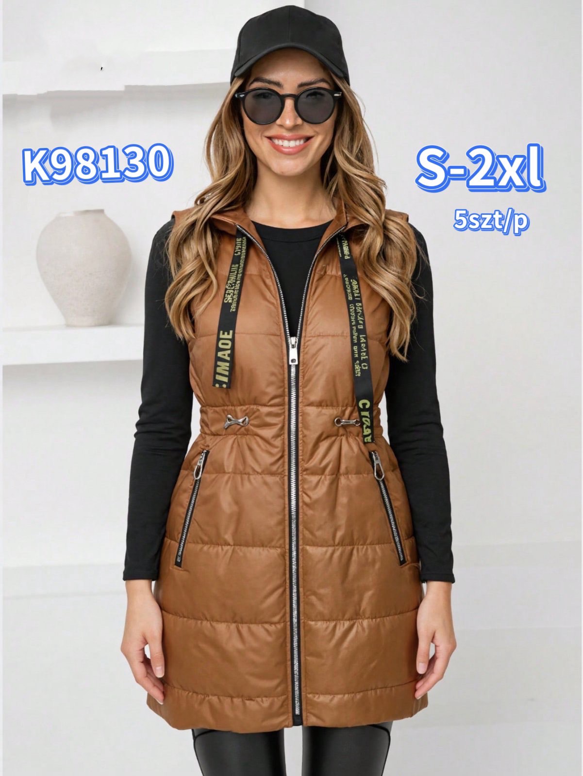 Kamizelki damskie ,size s-2xl,paczka 5szt,1kolor