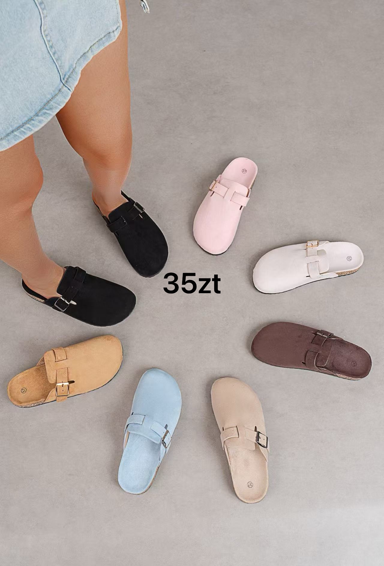 Buty Klapki Damskie (36-41, 12par)