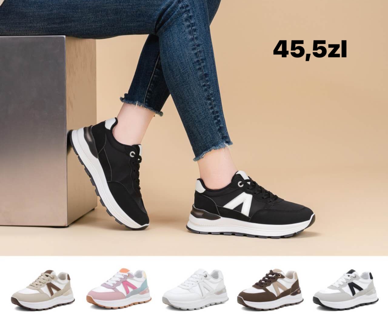 Buty Sportowe DAMSKIE (36-41, 12par)