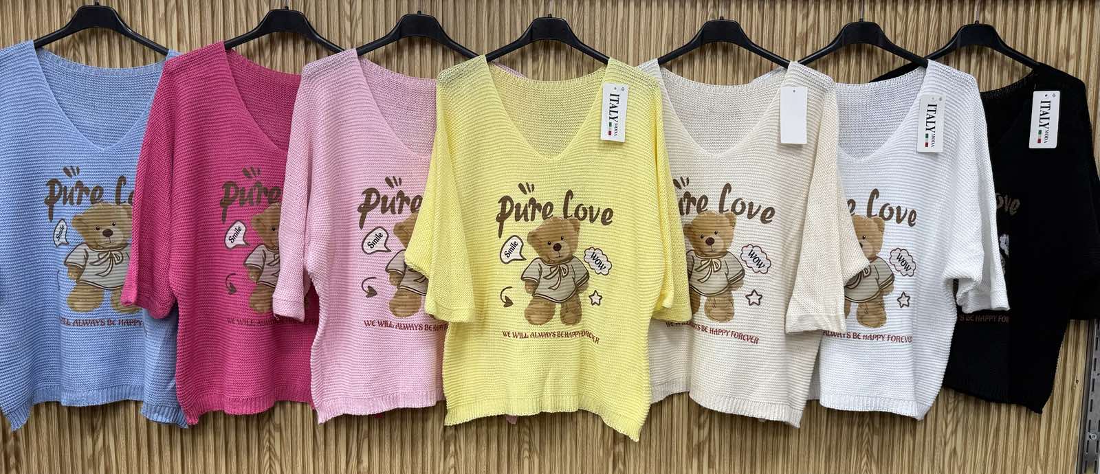 Swetry  Damskie  WŁOSKA  , Size uni, paczka 6szt ,mix kolor