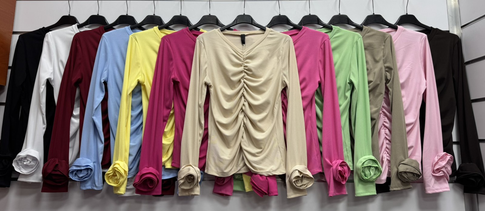 Bluzki Damskie  WŁOSKA  , Size uni, paczka 6szt ,mix kolor