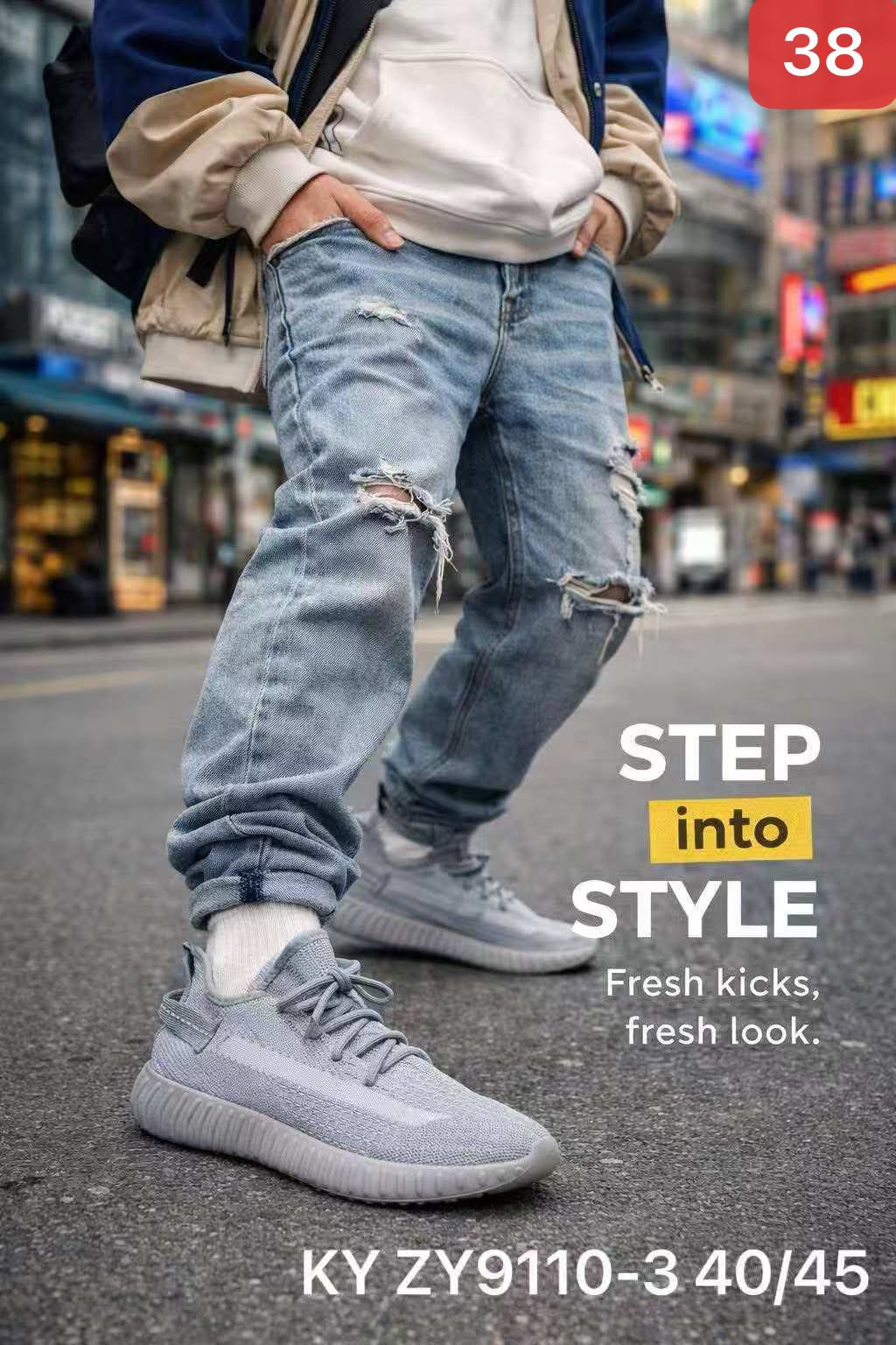 Buty Sportowe MĘSKIE (40-45, 12par)