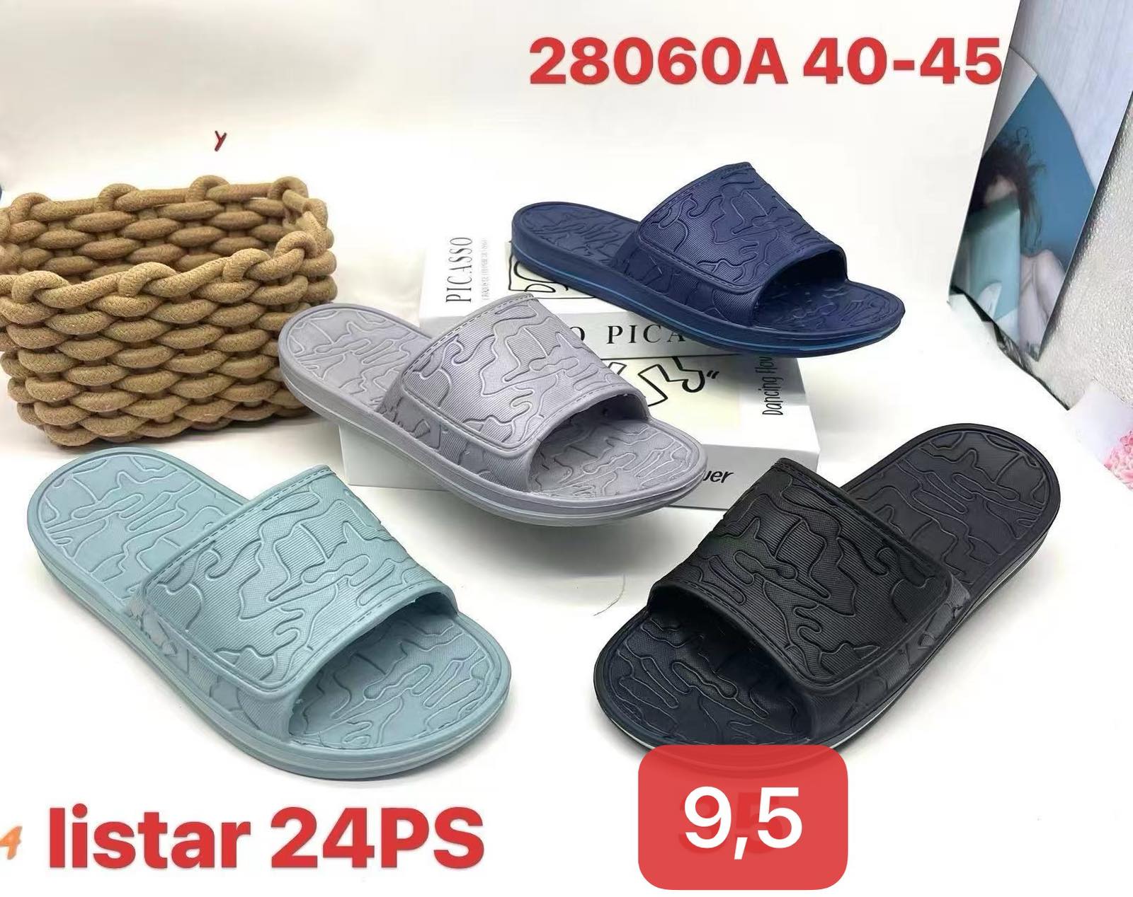 Klapki Męskie (40-45, 24par)