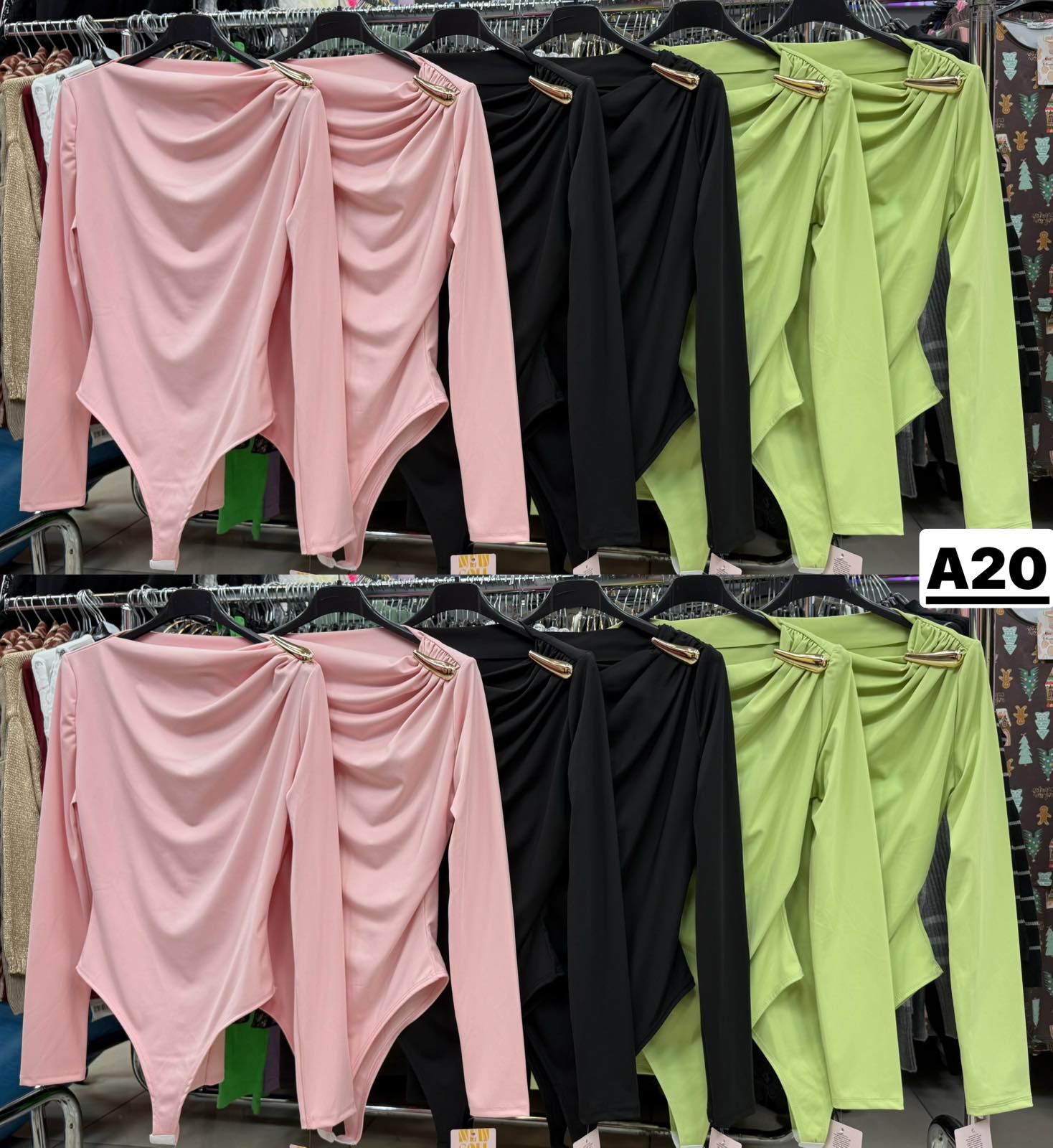 Body Damskie wloskie, Size uni, paczka 6szt ,mix kolor