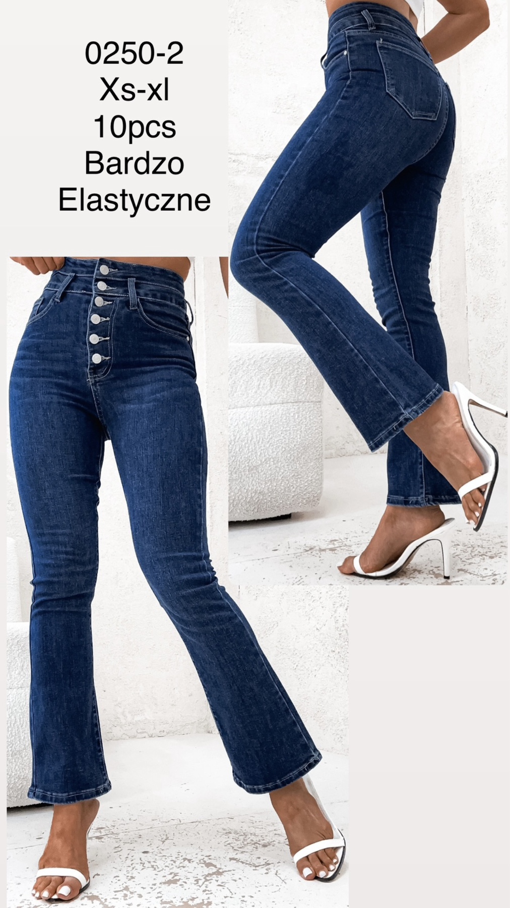 Jeansy damskie , Size xs-xl, paczka 10szt,1kolor