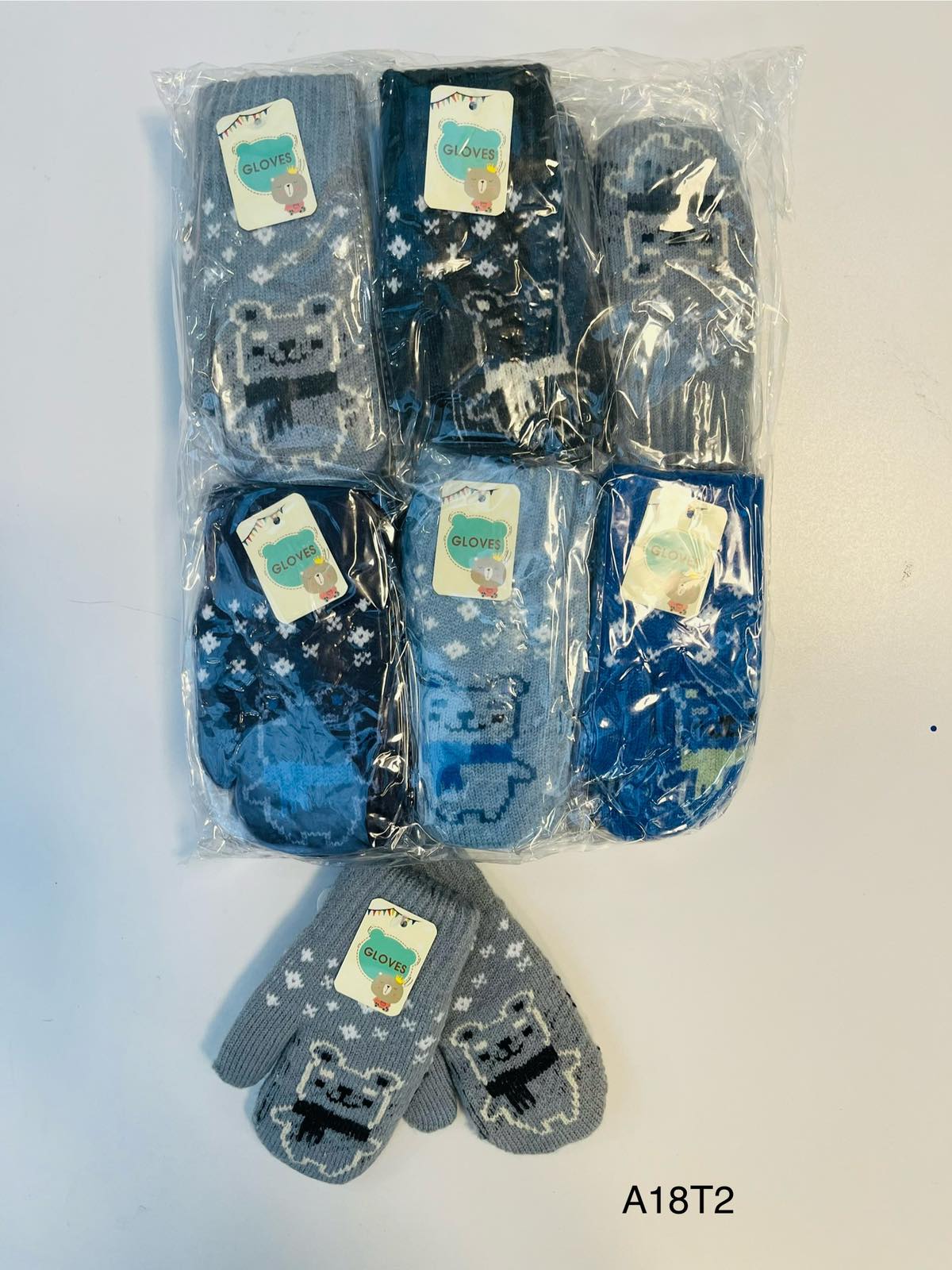 Rękawiczki  DZIECIĘCA, paczka 12szt,mix kolor