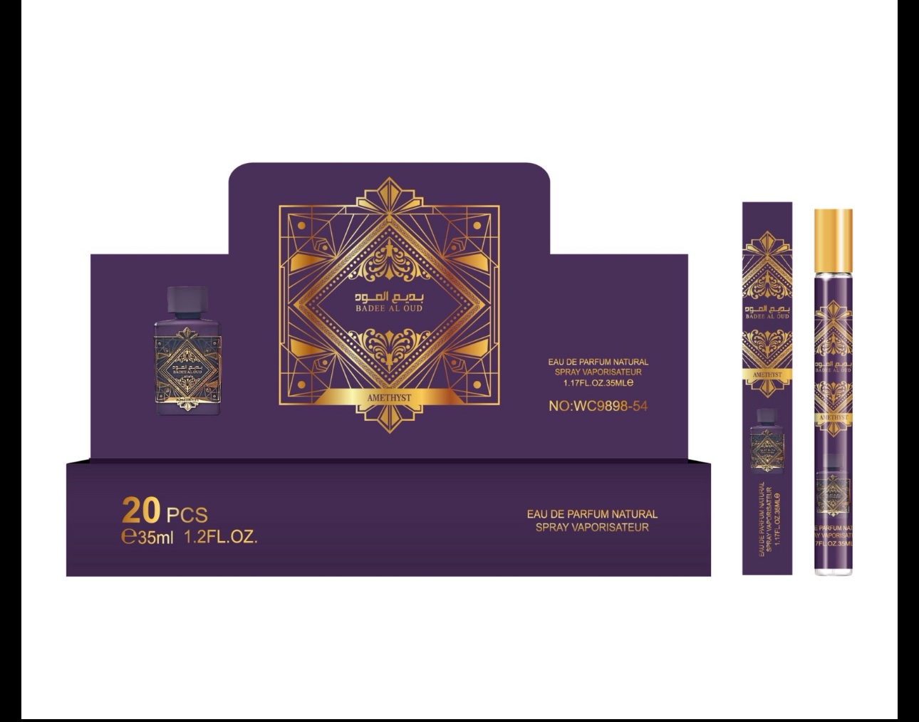 Perfumetki damskie 35ml, 20szt/Paczka