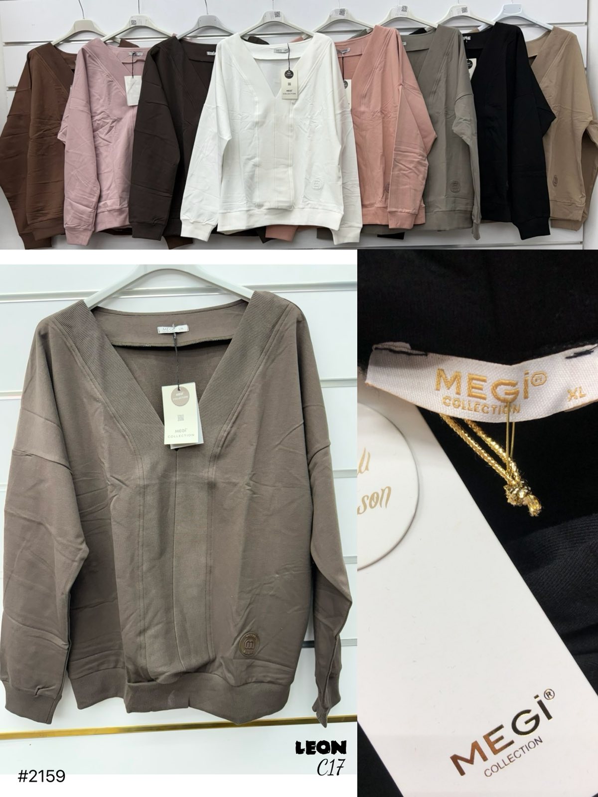 Bluzy Damskie tureckie, Size uni, paczka 6szt ,mix kolor