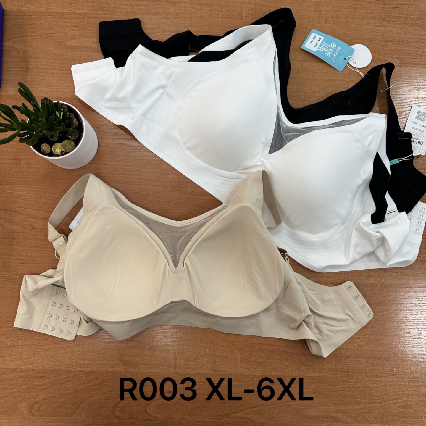 Biustonosz damskie, Miska XL-6XL, paczka 24szt ,mix kolor