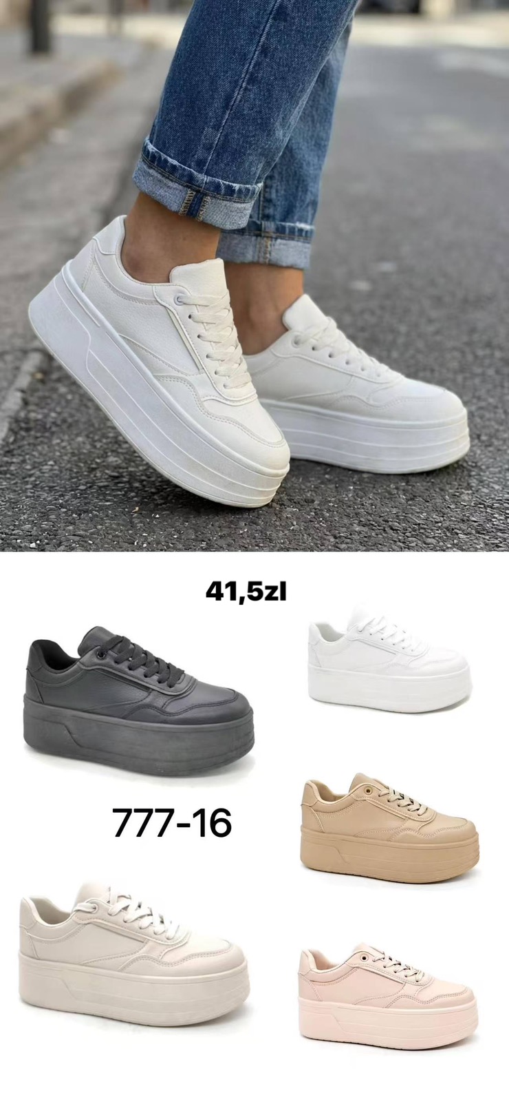 Buty Sportowe DAMSKIE (36-41, 12par)