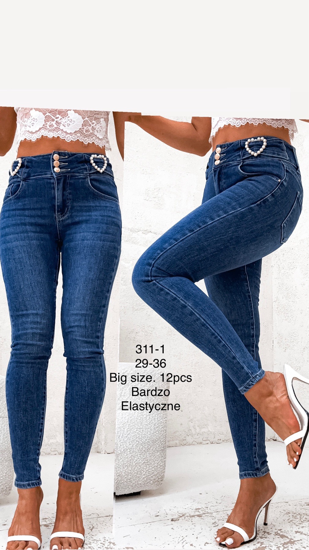 Jeansy  damskie , Size 29-36,paczka 12szt,1kolor