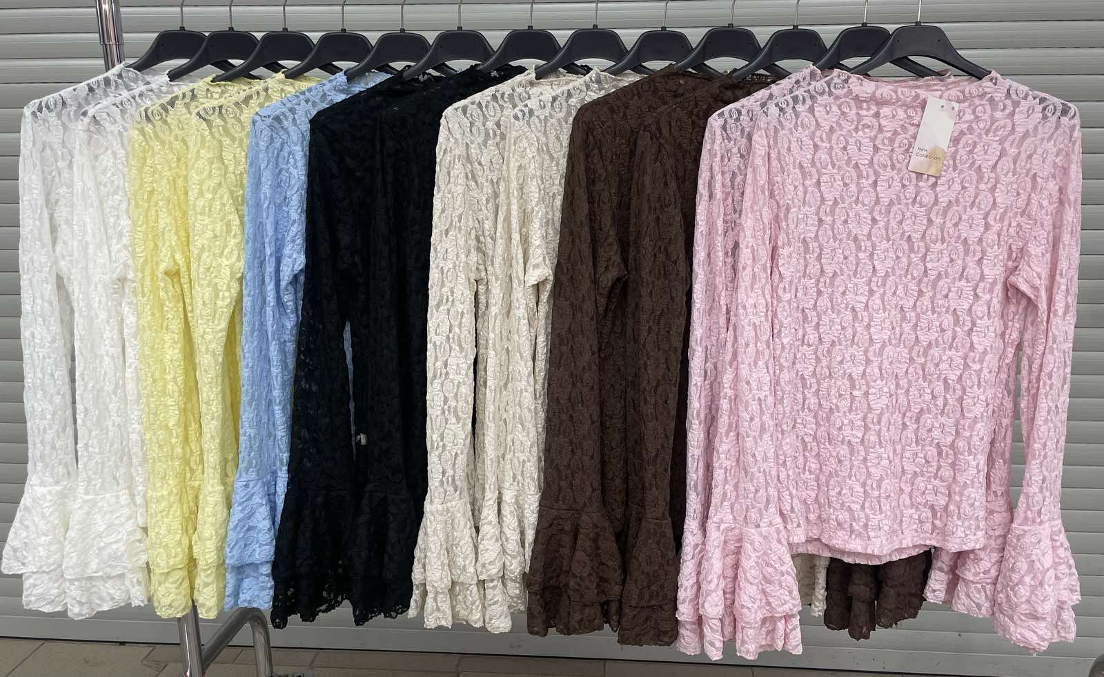 Bluzki Damskie WŁOSKA , Size uni, paczka 6szt ,mix kolor