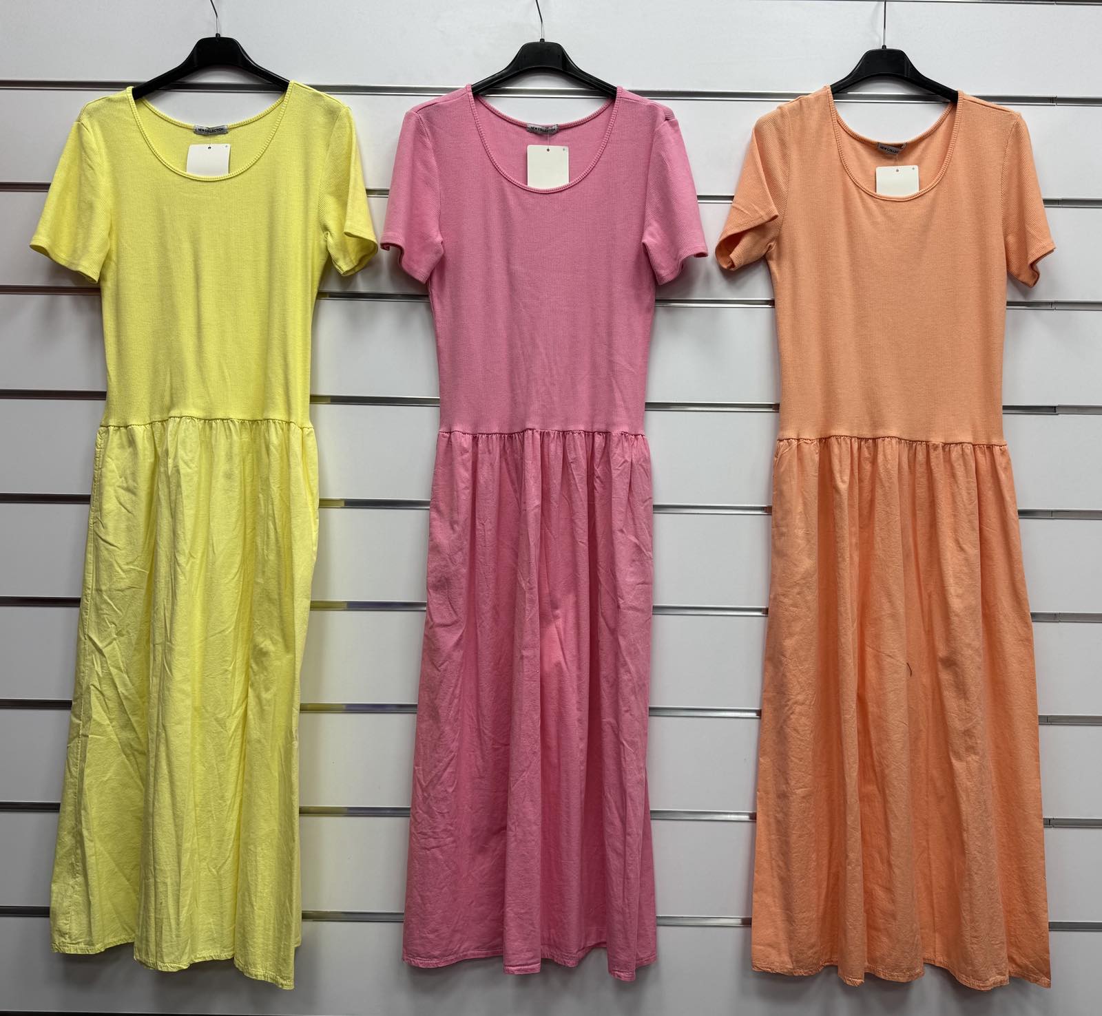 Sukienki Damskie  WŁOSKA  , Size uni, paczka 6szt ,mix kolor