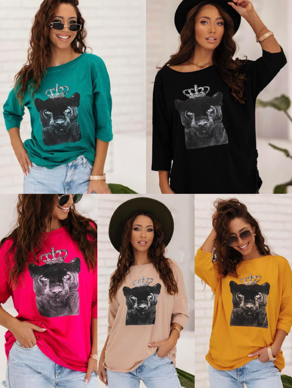 Bluzy Damskie , Size uni, paczka 10szt ,mix kolor