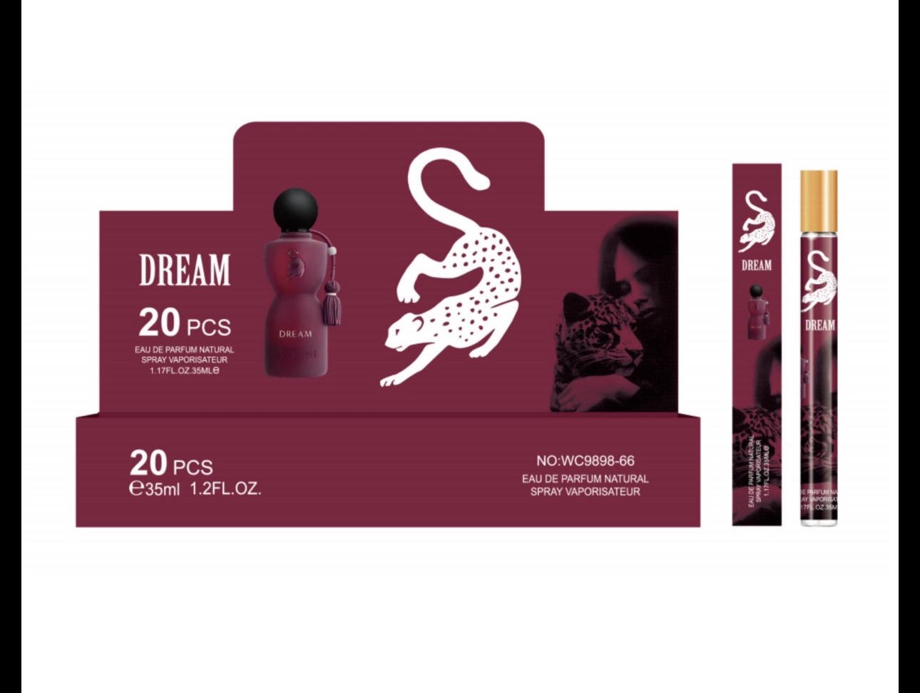 Perfumetki damskie 35ml, 20szt/Paczka