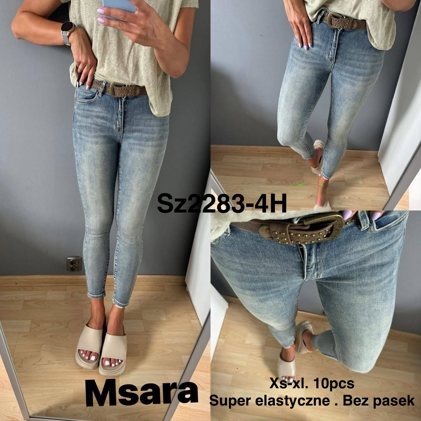 Jeansy damskie , Size xs-xl, paczka 10szt,1kolor