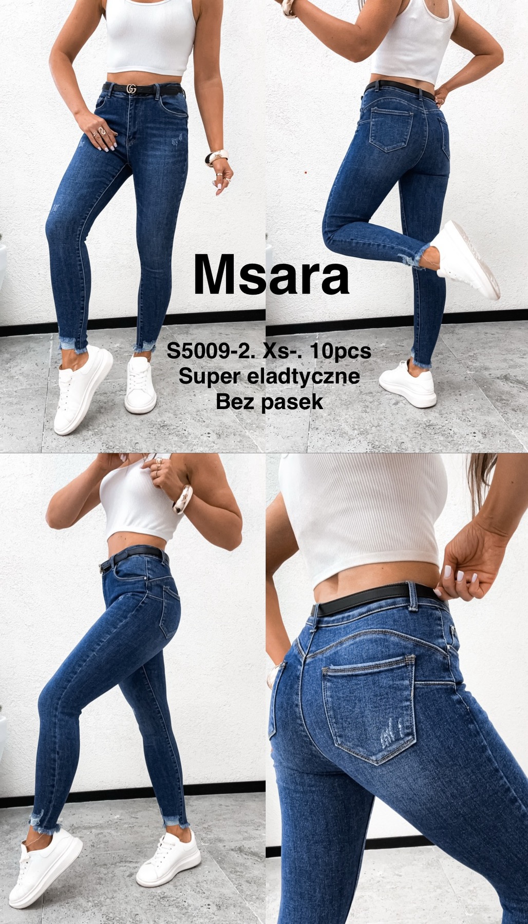 Jeansy damskie , Size xs-xl, paczka 10szt,1kolor