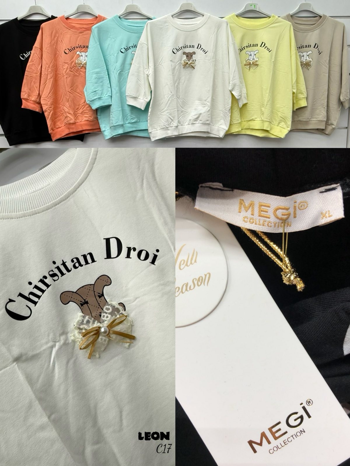 Bluzy Damskie TURECKA , Size uni, paczka 6szt ,mix kolor