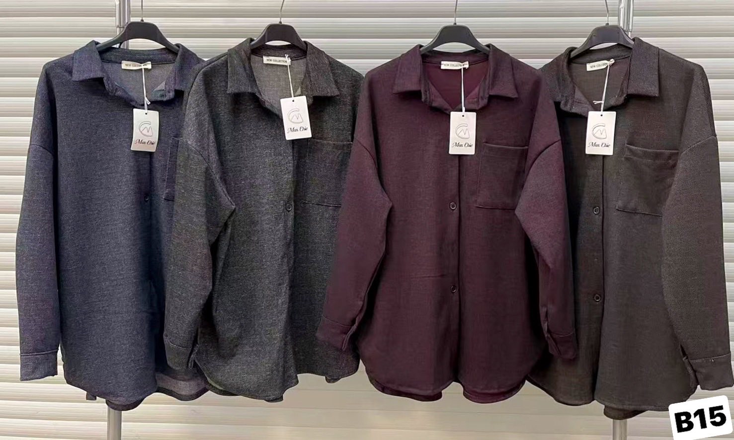 Koszule Damskie WŁOSKA , Size uni, paczka 6szt ,mix kolor