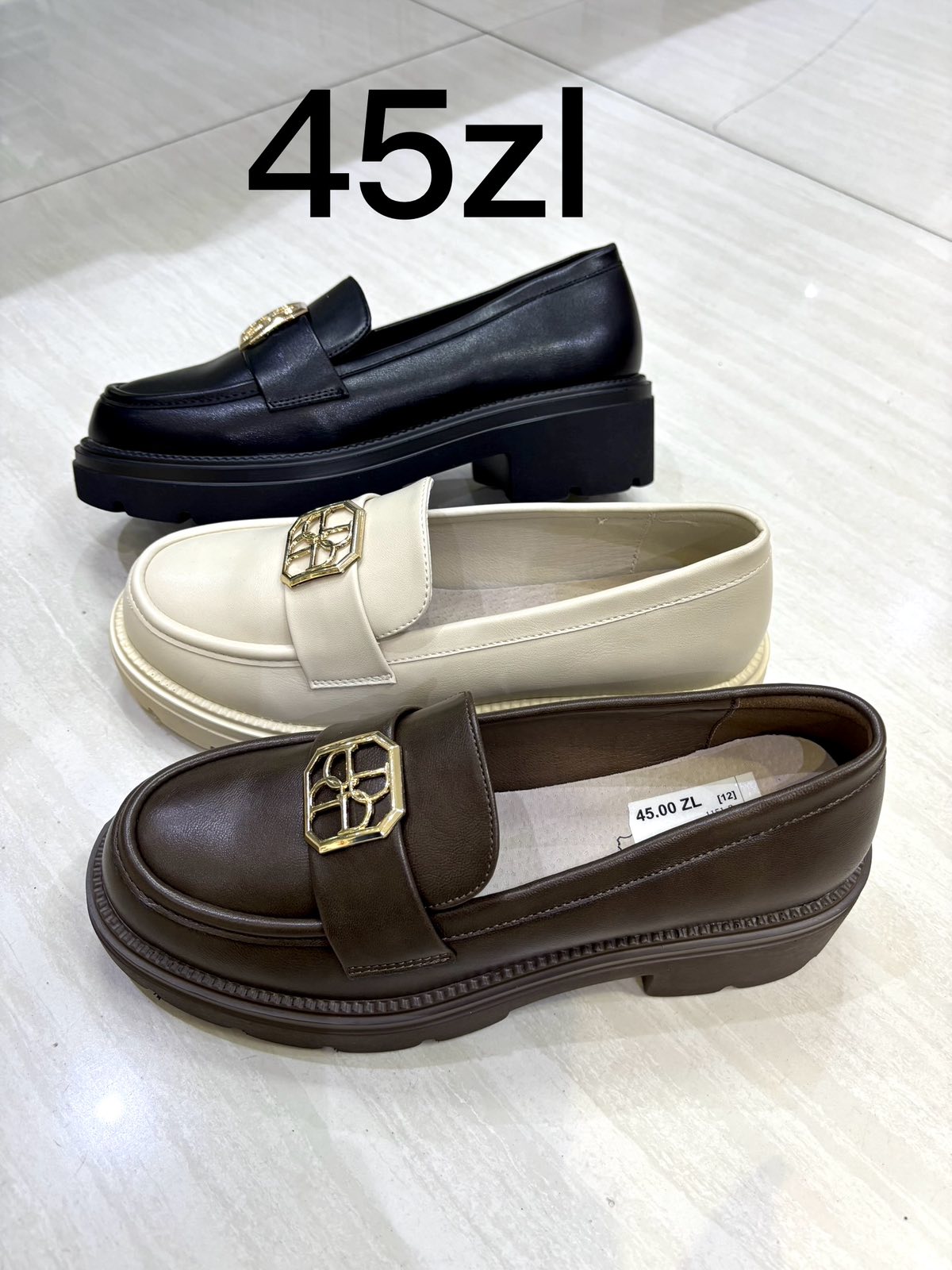 Buty Mokasyny Damskie (36-41, 12par)