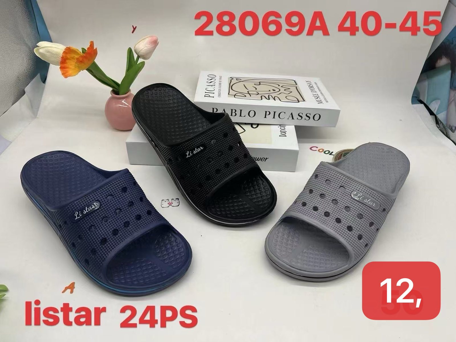 Klapki Męskie (40-45, 24par)