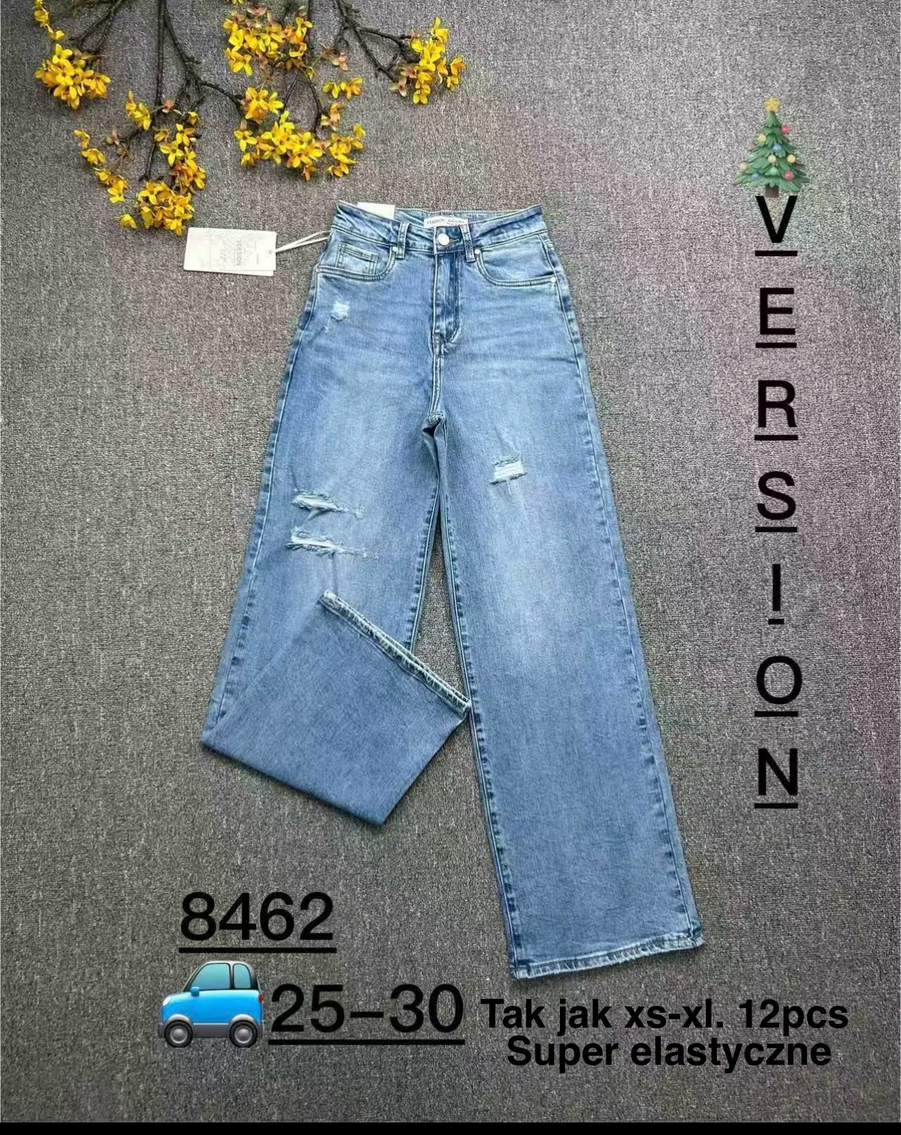 Jeansy damskie , Size xs-xl,paczka 12szt,1kolor