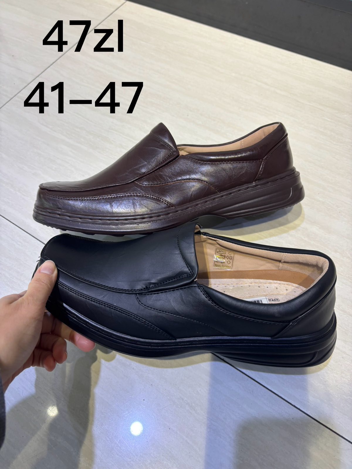 Buty Półbuty Męskie (41-47, 12par)