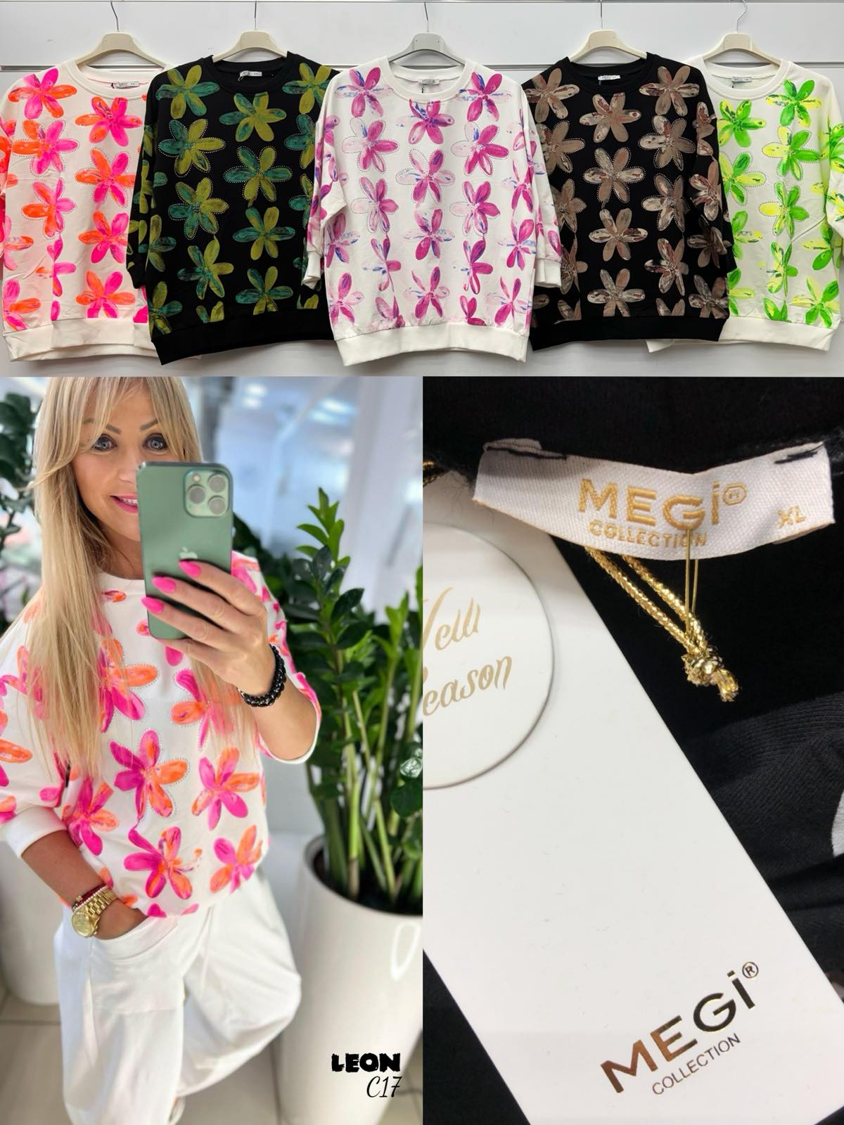 Bluzy Damskie TURECKA , Size uni, paczka 6szt ,mix kolor